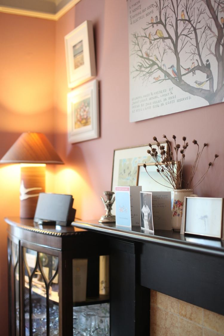 Peinture rose nuancé pour les murs dans l'intérieur