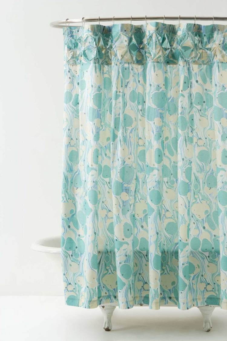 Rideau turquoise en 33 idées exotiques pour chaque pièce