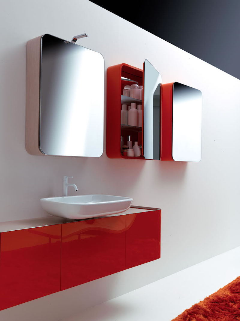 Salle de bain colorée 55 meubles, carrelage et peinture