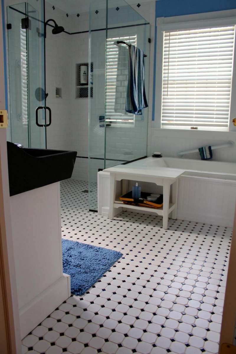 Salle de bain rétro carrelage, meubles et déco en 55 photos!