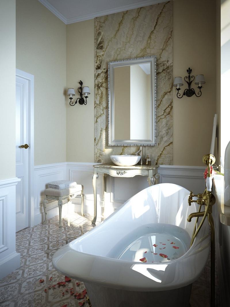 Salle de bain rétro carrelage, meubles et déco en 55 photos!