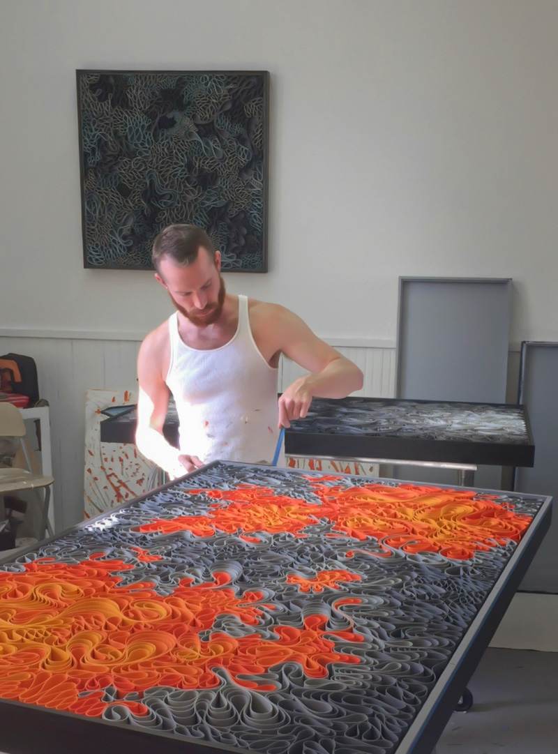 Tableau design abstrait en papier coloré en 29 idées géniales