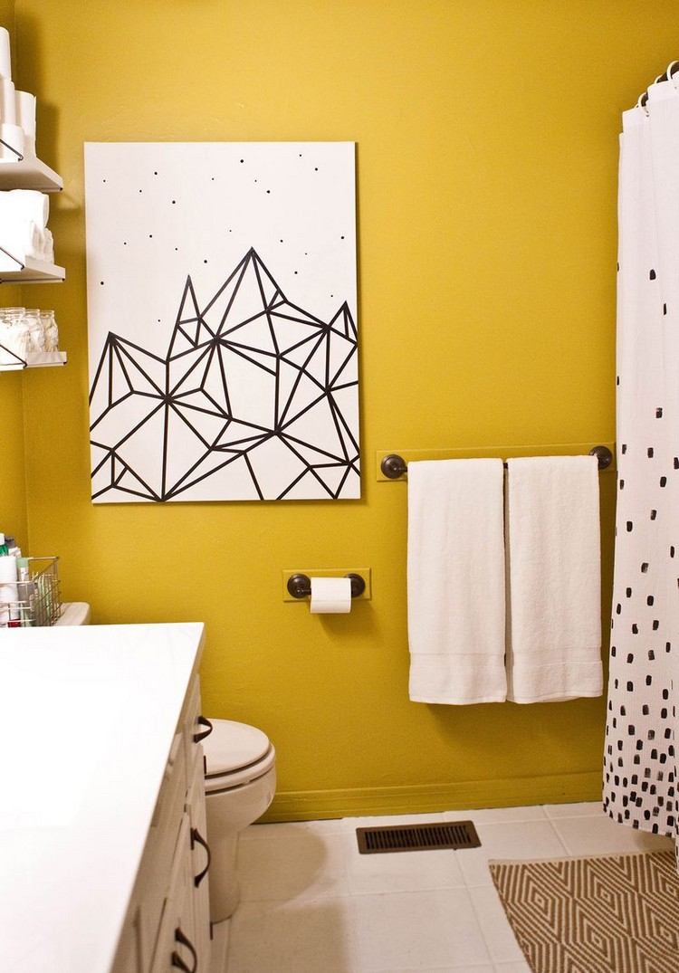 Salle de bain noir bleu: un interieur parisien so chic. salle de ...