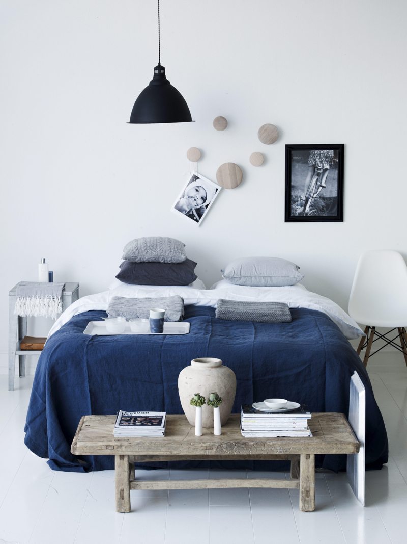 Chambre gris chic: chambre scandinave idees deco. couleur gris ...