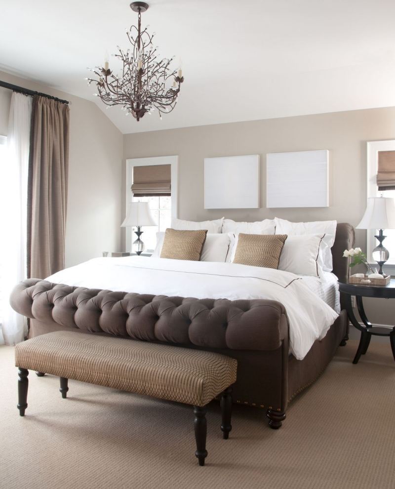 Chambre taupe pour un décor romantique et élégant !