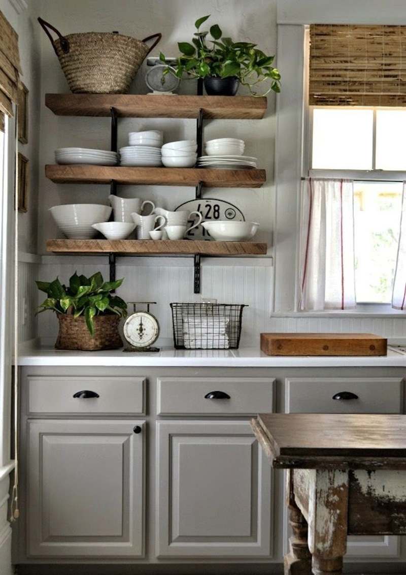 Cuisine gris et bois en 50 modèles variés pour tous les goûts!