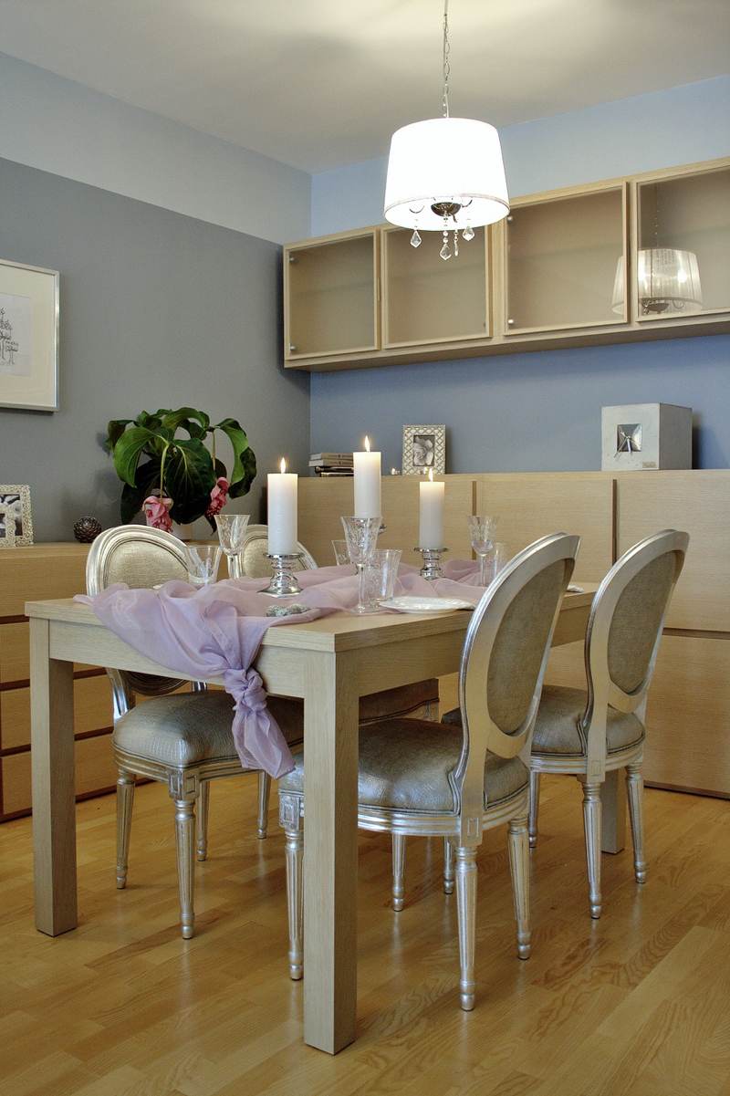 Salle à manger baroque dans un intérieur contemporain !