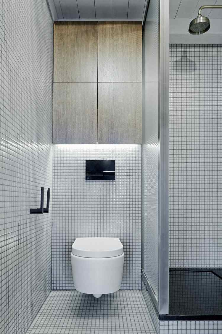Salle de bain gris et vert pomme avec haute définition ...