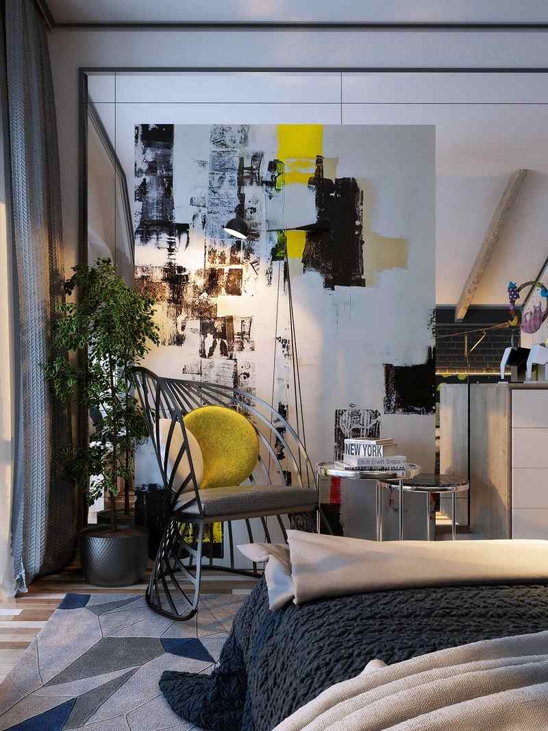 Décoration chambre adulte textures, art et luminaires
