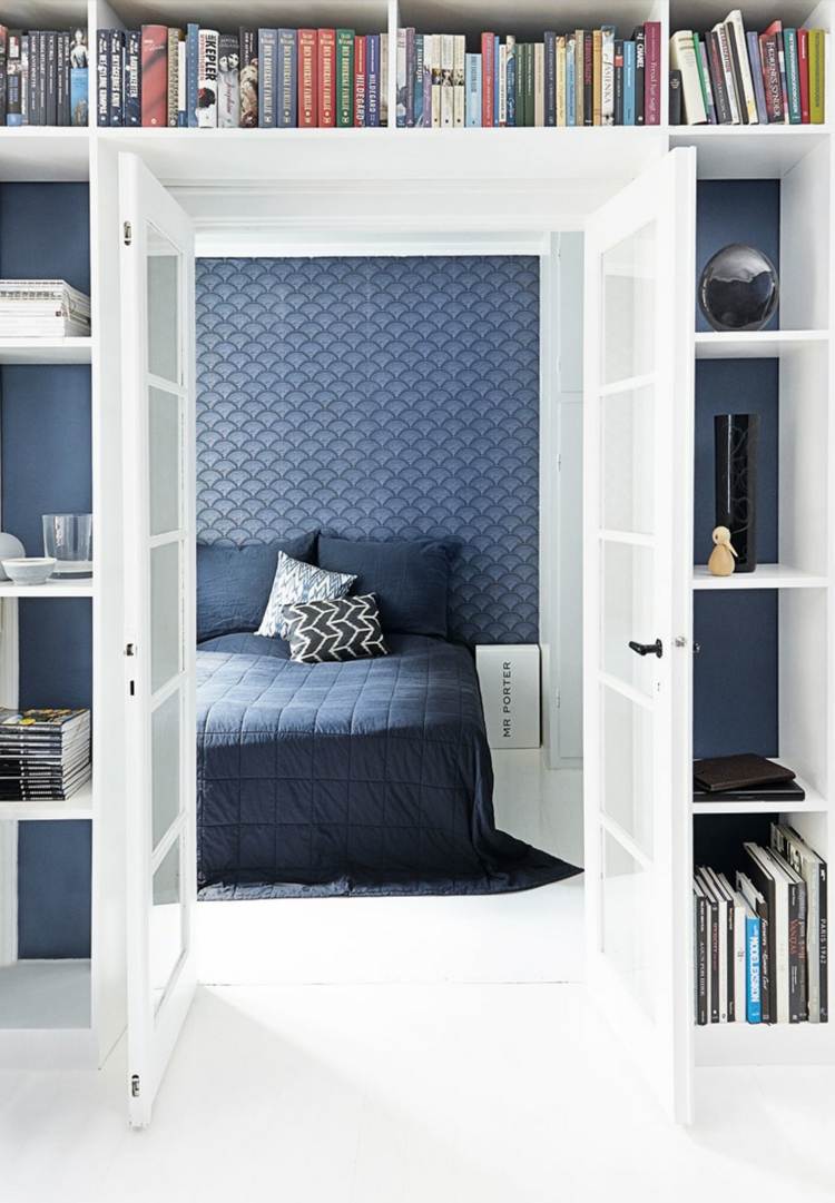 Peinture bleu gris à l'intérieur le bleu pigeon et le bleu ardoise