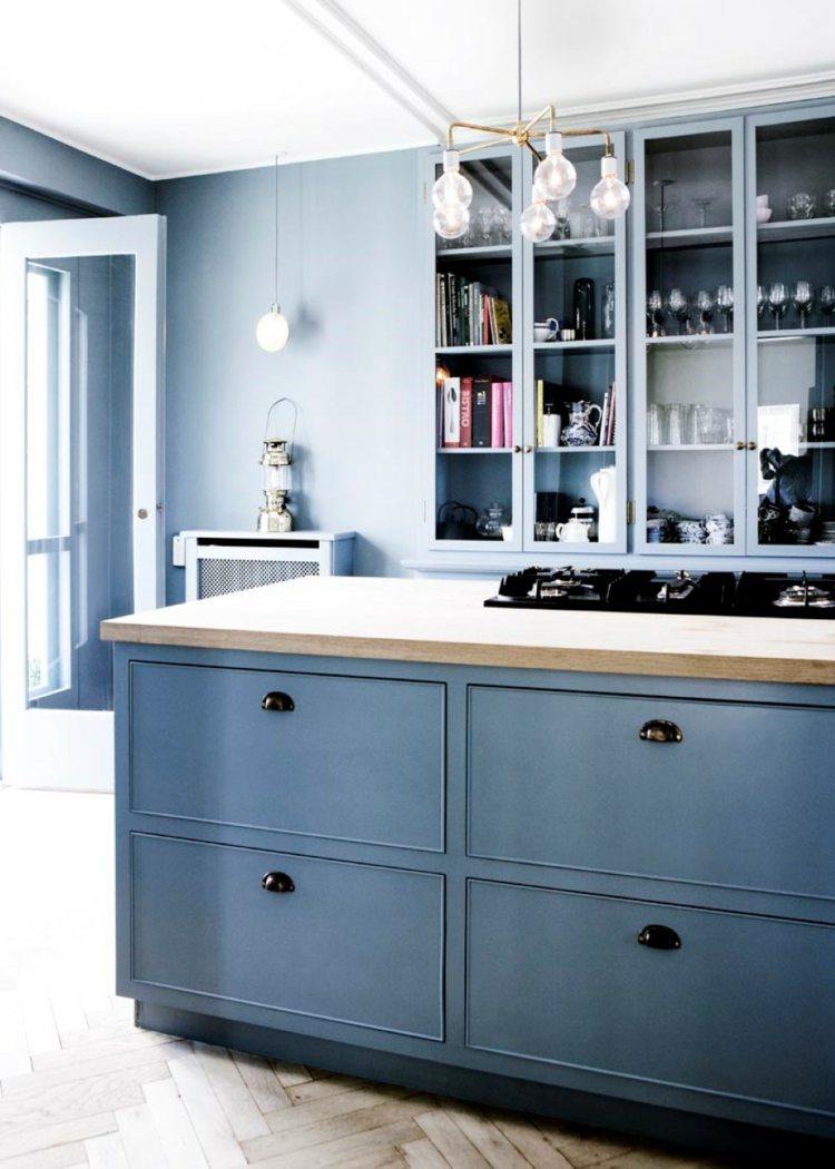 Peinture bleu gris à l'intérieur le bleu pigeon et le bleu ardoise