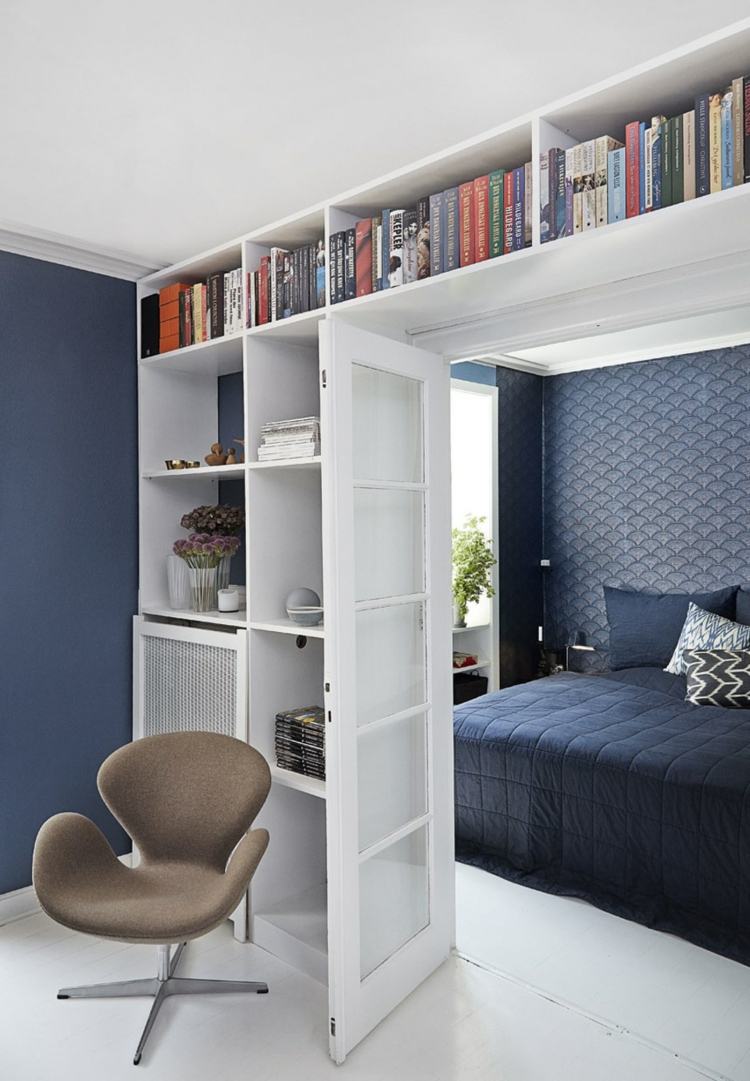 Peinture bleu gris à l'intérieur le bleu pigeon et le bleu ardoise