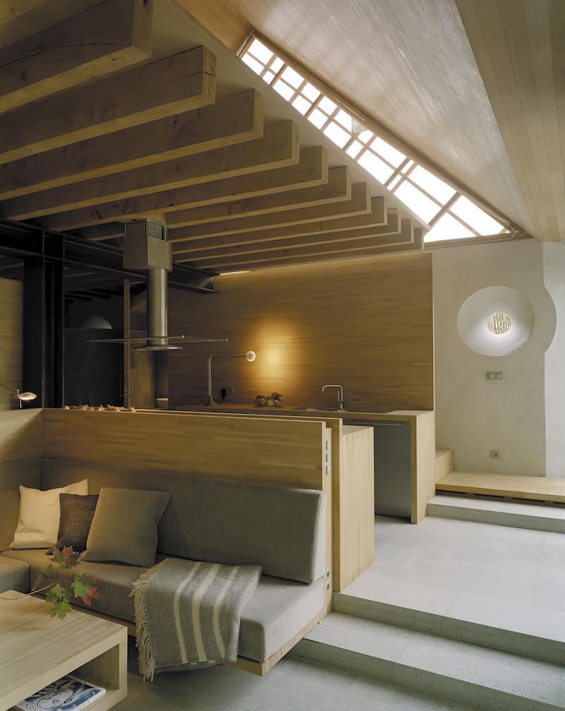 Bois de chêne en décoration d'intérieur une ferme aménagée