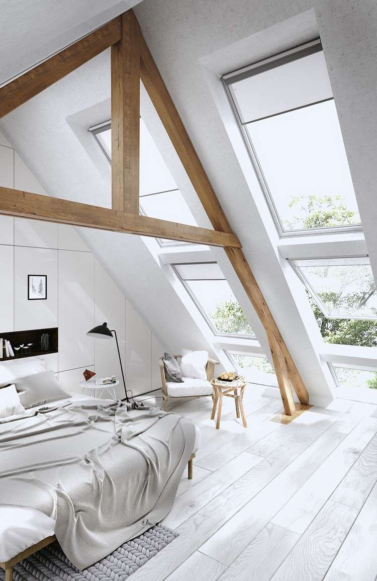 Chambre sous combles en 25 idées d'aménagement tendance