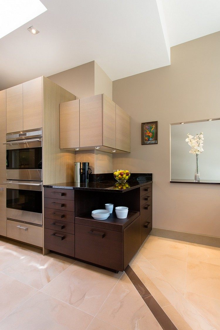 Meuble d'angle cuisine moderne et rangements rotatifs en 35 photos