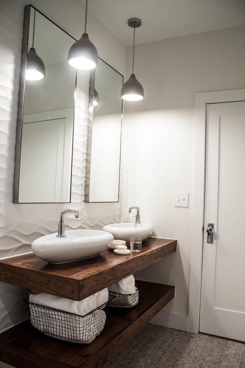 Plan de travail salle de bain en bois pour tous les styles 20 ...