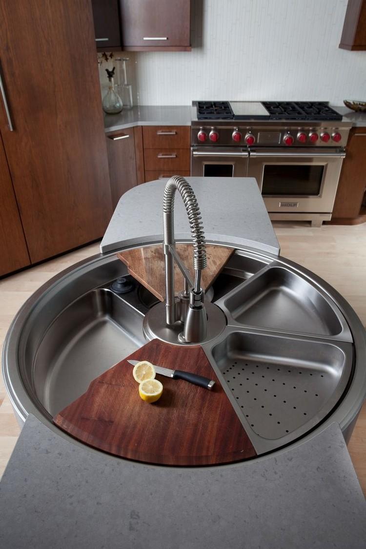 Ãlot de cuisine au design revisité selon les tendances actuelles