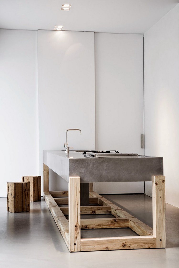 Ãlot de cuisine au design revisité selon les tendances actuelles