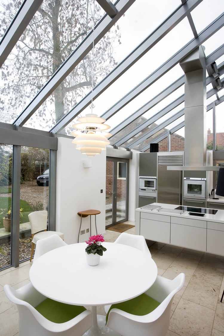 Extension de maison avec toit en verre en 20 idées d'aménagement