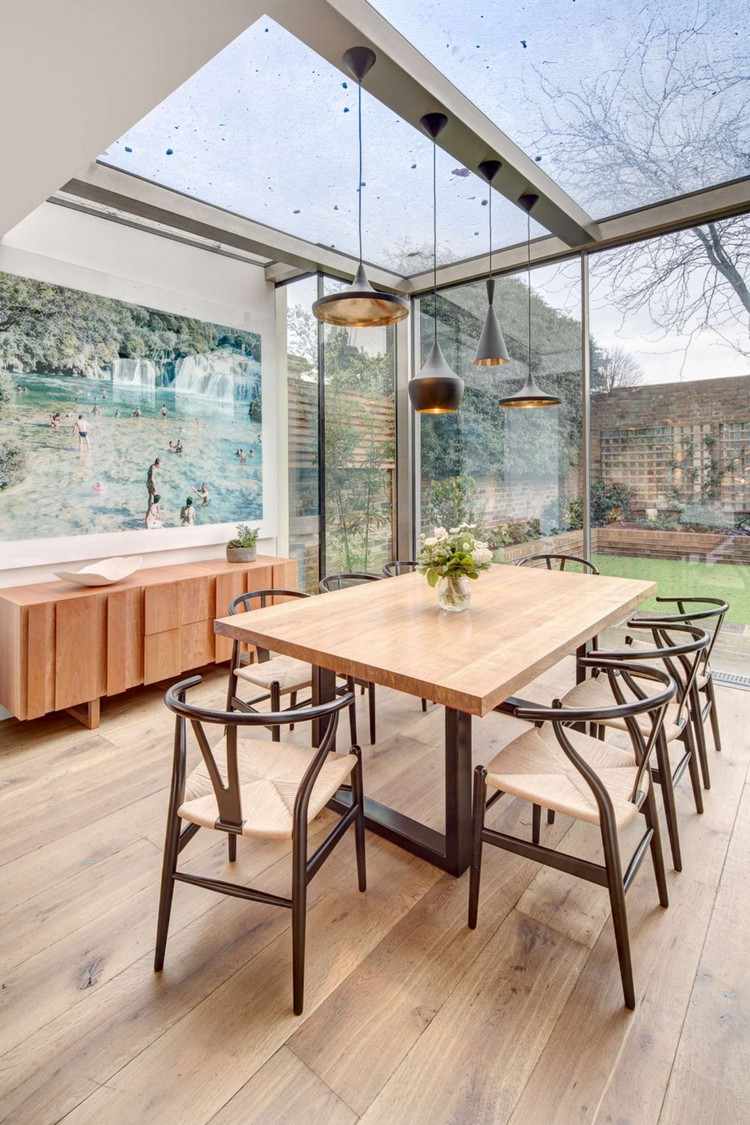 Extension de maison avec toit en verre en 20 idées d'aménagement