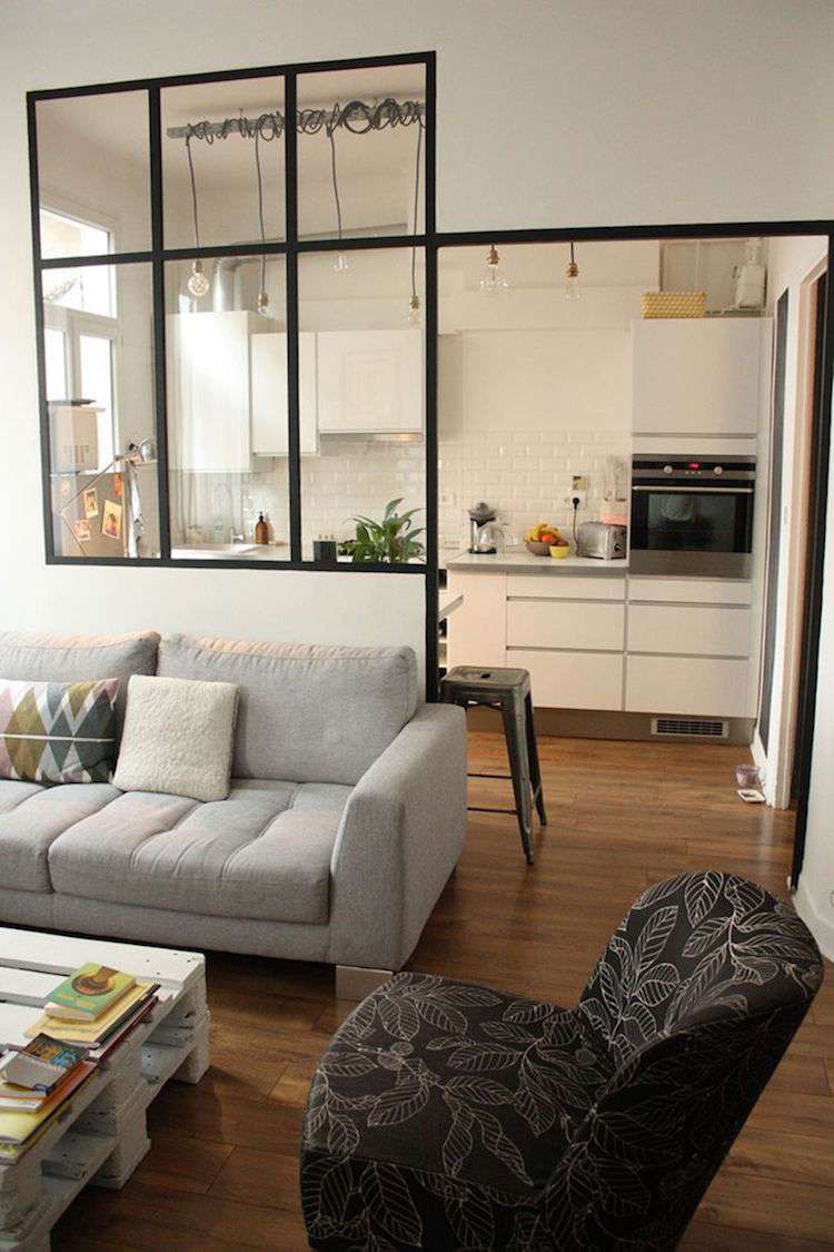 Cuisine avec verrière pour cloisonner l'espace avec style sans le ...