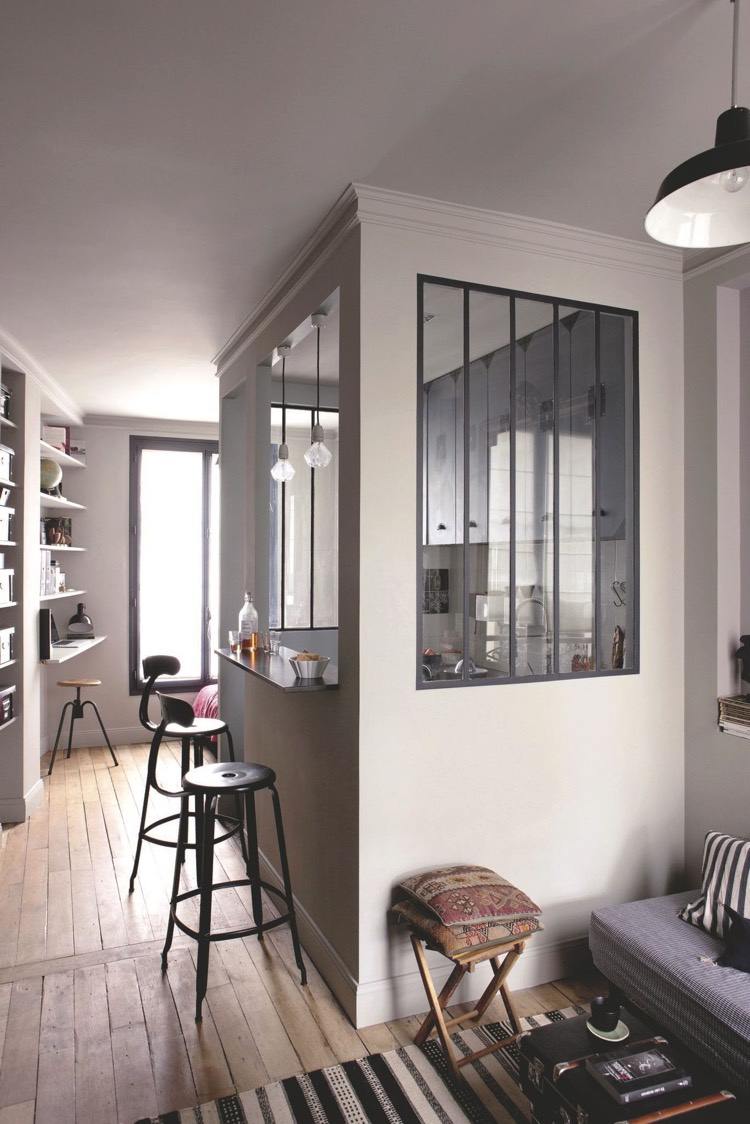 Cuisine avec verrière pour cloisonner l'espace avec style sans le ...