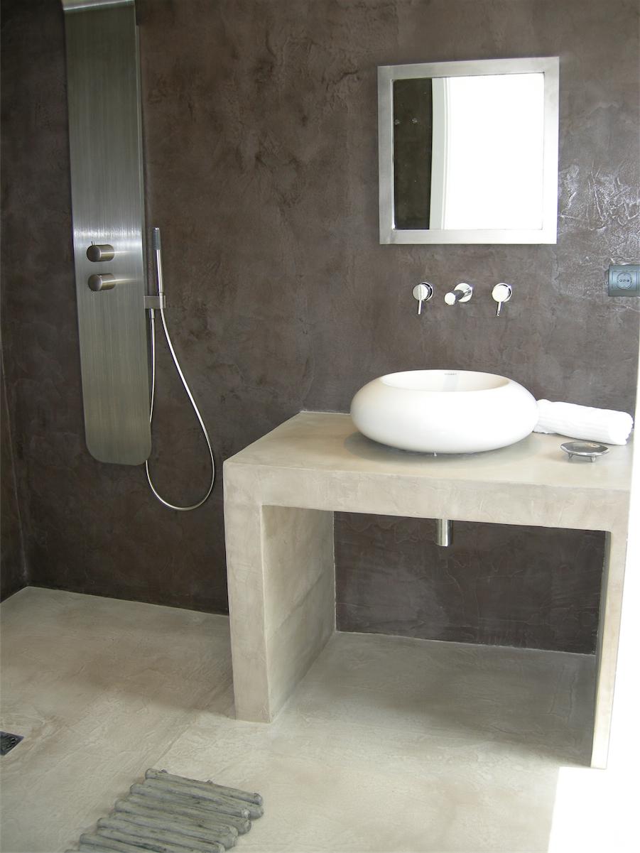 Béton ciré salle de bain pour créer un pièce de caractère bien ...