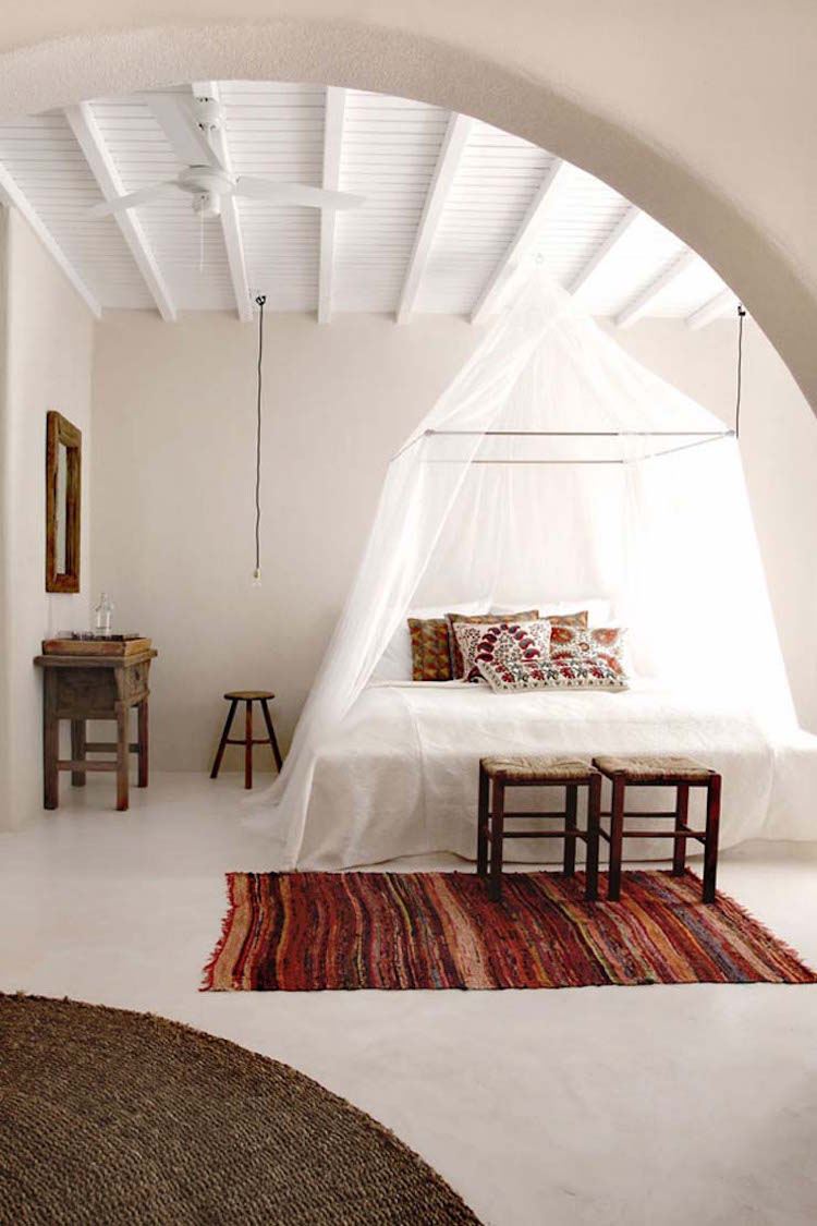 Chambre bohème blanche et pleine de charme pour un chez soi cosy