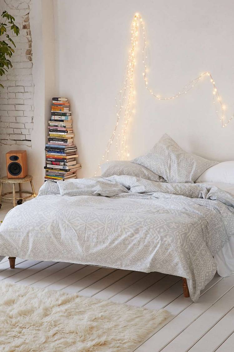 Chambre bohème blanche et pleine de charme pour un chez soi cosy