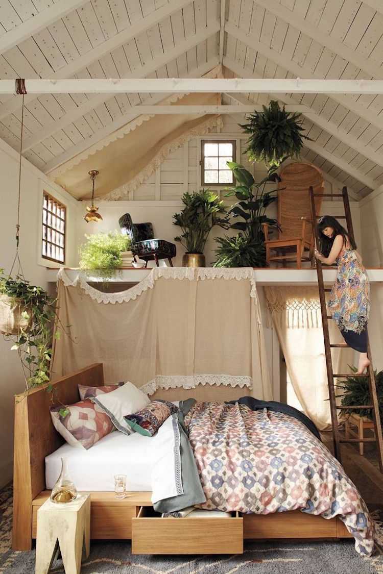 Chambre bohème blanche et pleine de charme pour un chez soi cosy