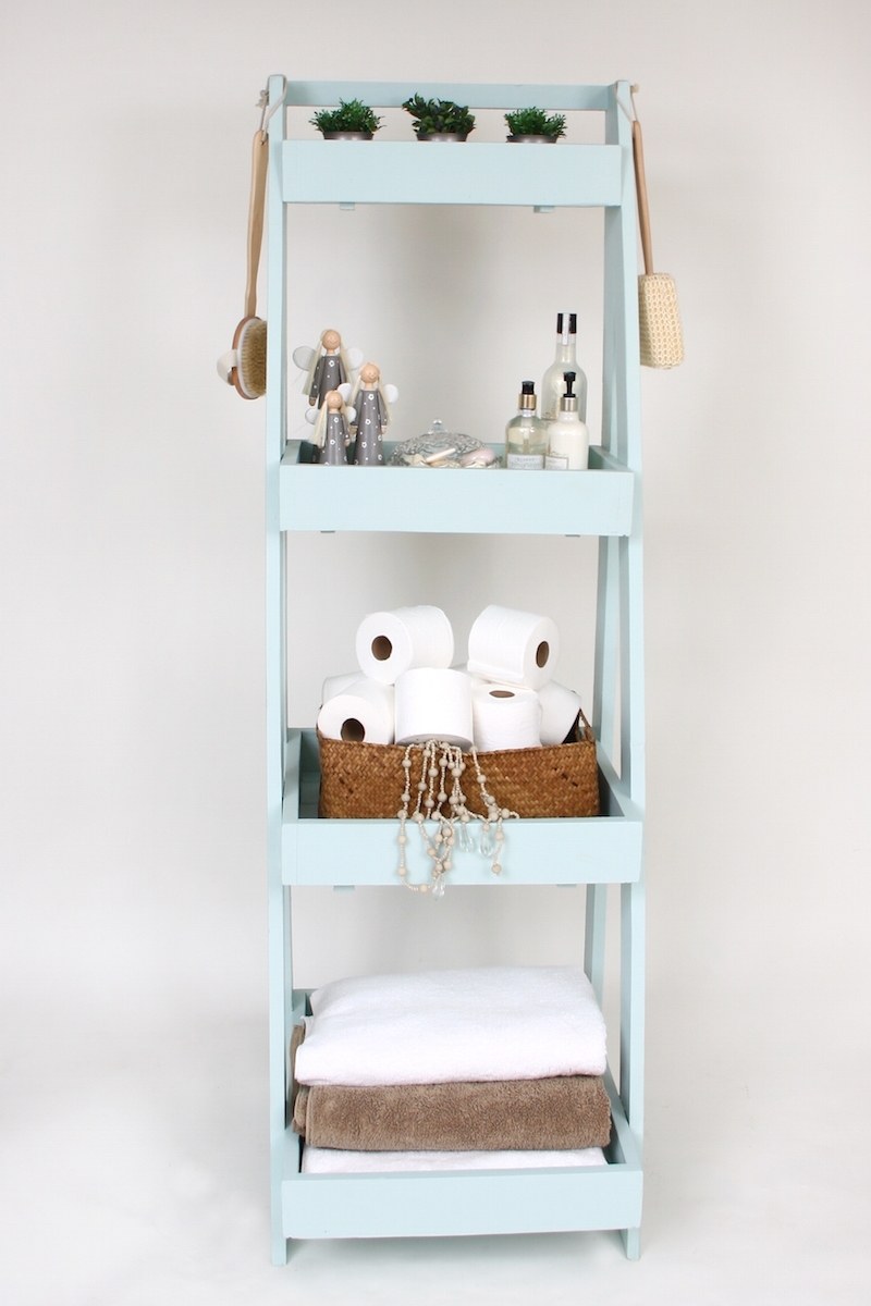 Ãchelle salle de bain étagère ou porte serviettes en 20 idées ...