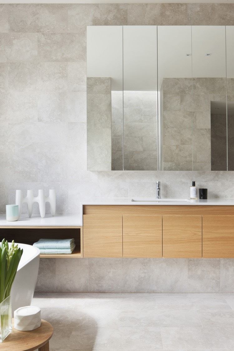 Salle de bain béton ciré –tendance pour donner nouveau look à l'espace