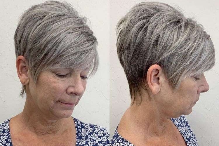 Coiffures Cheveux Gris Femme En Looks Qui Donnent Envie