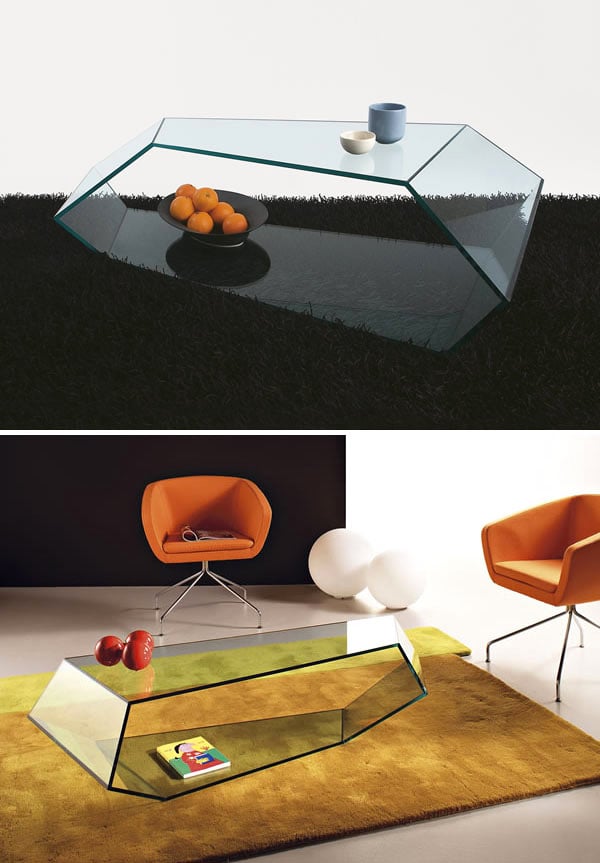 table basse design en-verre-Dekon