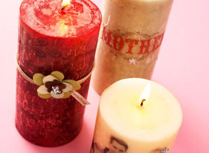 bougie-aromatisees-avec-decoration-fleur