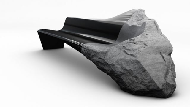 canapé design moderne unique lave carbone