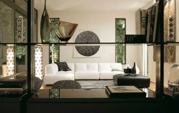 couleur-blanc-noir-canapé-design-meuble-rangement