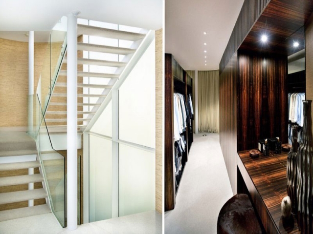 cuisine luxe escaliers garde corps salle garde robe bois maison de luxe