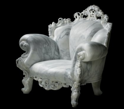 fauteuil-blanc-marbre-Proust-baroque
