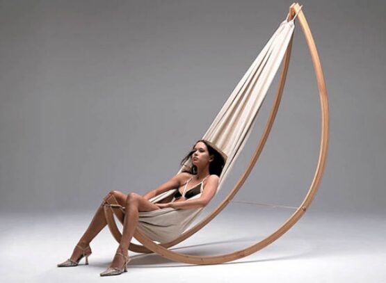 hamac support bois designe moderne