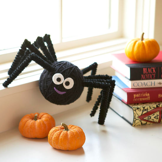 idée-originale-décoration-d'Halloween-araignée