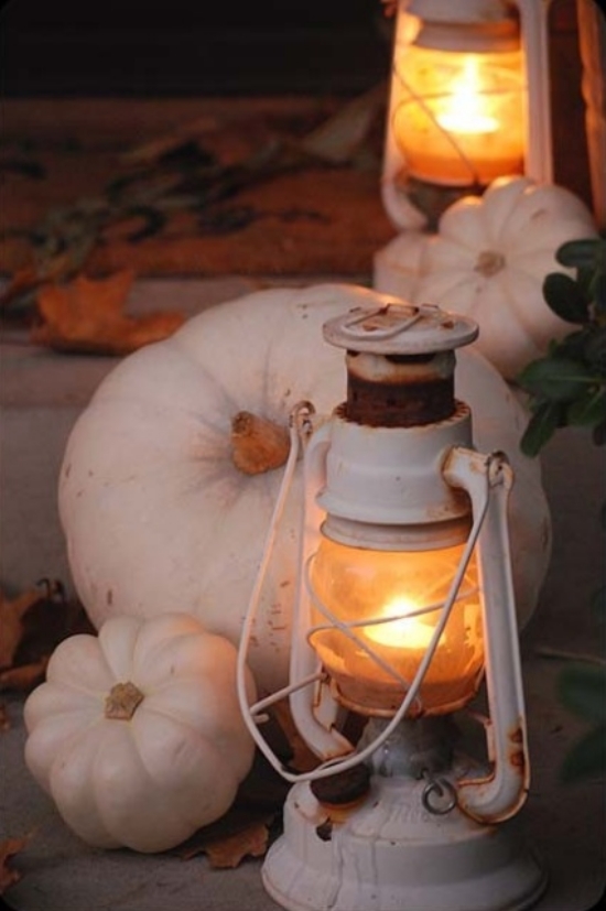 idées-déco-d'automne-originales-citrouilles-lampe-de-gaz
