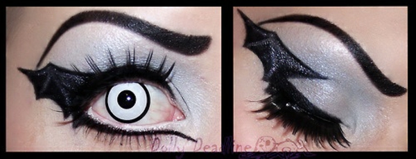 idée-original-maquillage-d`Halloween-oeil-souligné