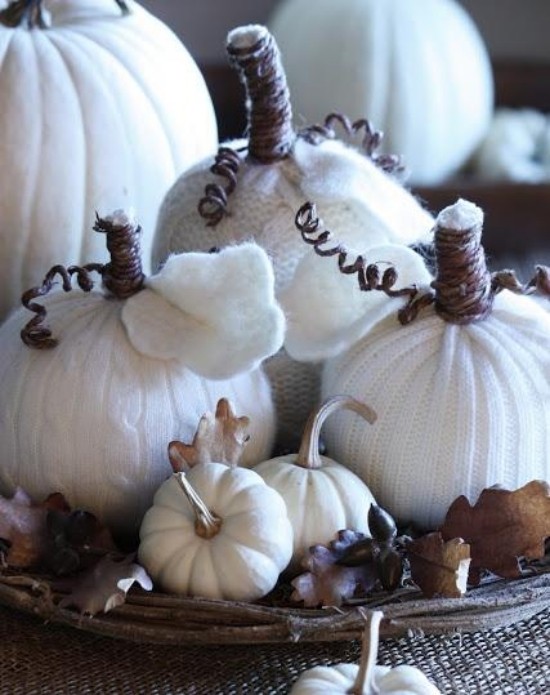 idées-déco-d'automne-originales-citrouilles-blanches-pedancule