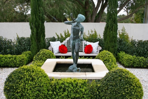 statue inspiration jardin traditionnel  fountaine