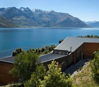 maison spacieuse sur un lac en Nouvelle Zelande