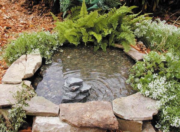 mini-fontaine- étang de jardin -finale-dalles