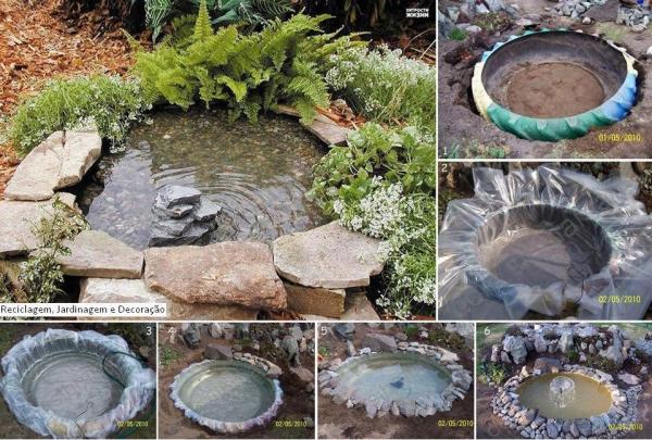 mini-fontaine-jardin-bricolage-étang