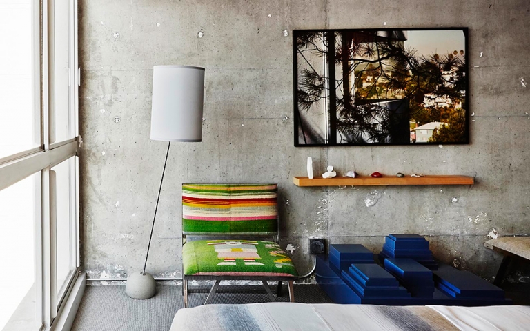 murs beton inhabituel interior design hotel