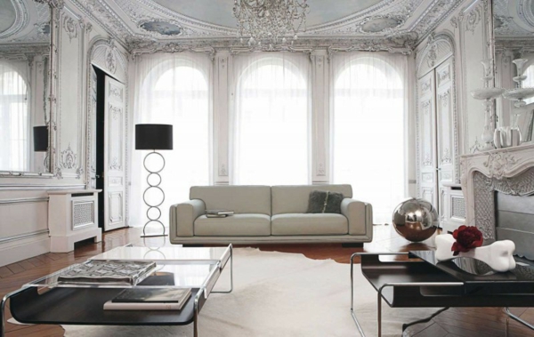 style-design-intérieur-canapé-blanc-table-parquet